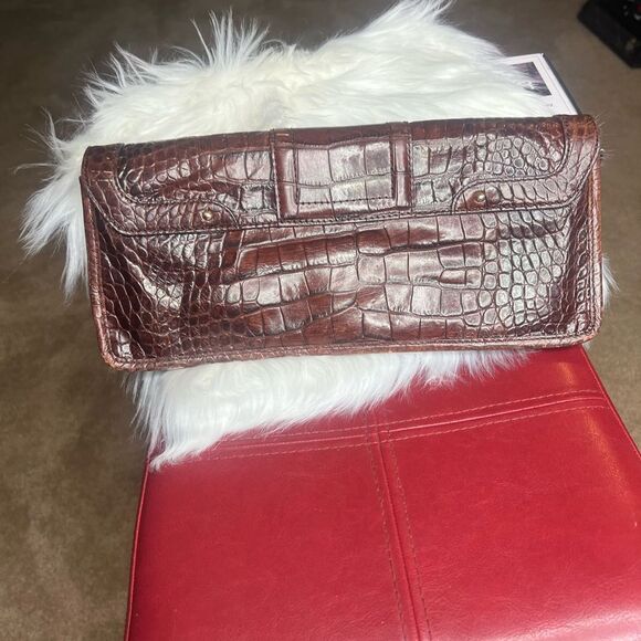 Cole Haan Leather  Brown Vintage Clutch Purse - Picture 4 of 7